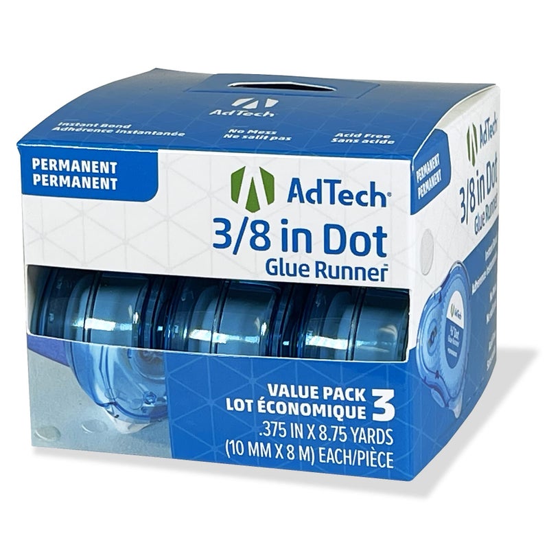Adtech Permanent Adhesive Dots Glue Runner 3 Pack - Image 4